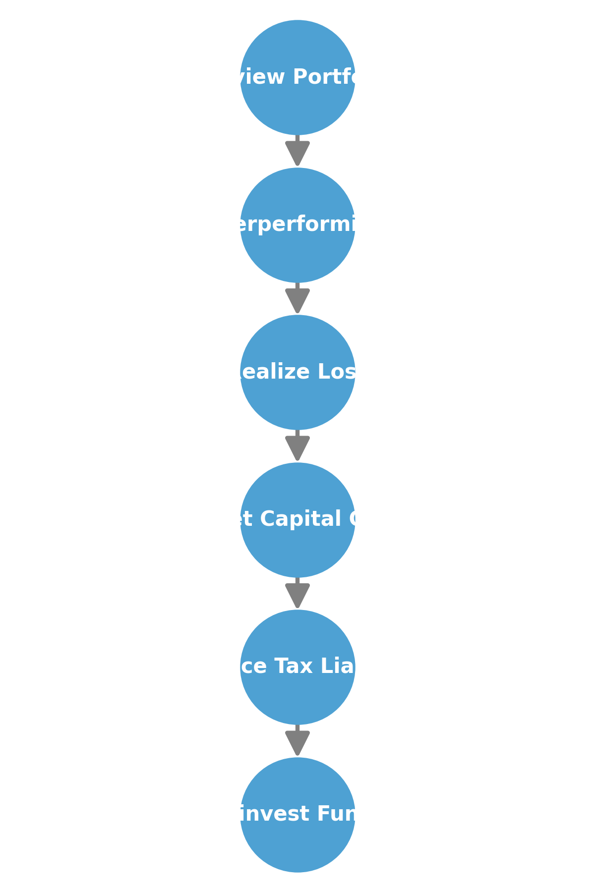 Professional Tax Loss Harvesting Diagram